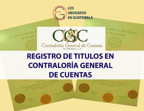 Requisitos para registro de titulo en Contraloría General de Cuentas 2021